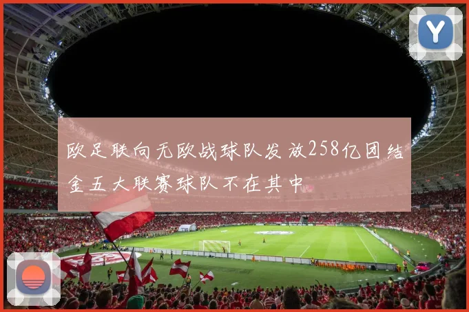 欧足联向无欧战球队发放258亿团结金五大联赛球队不在其中